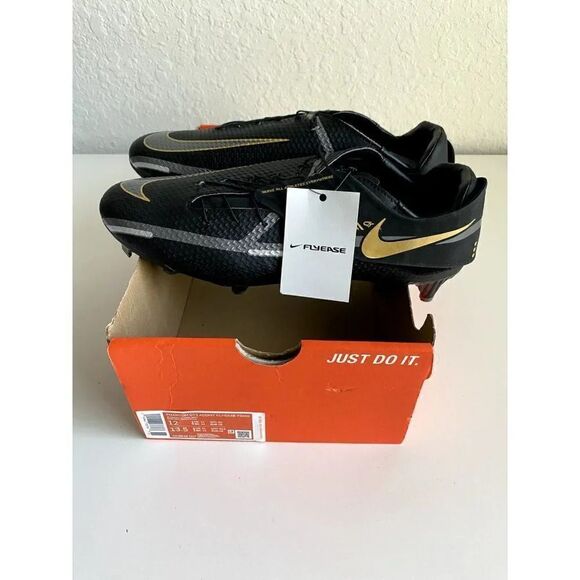 Nike Phantom GT2 Academy FlyEase FGMG Mens Sz 12 Black DH9638 007 BOX NO LID - Picture 11 of 12